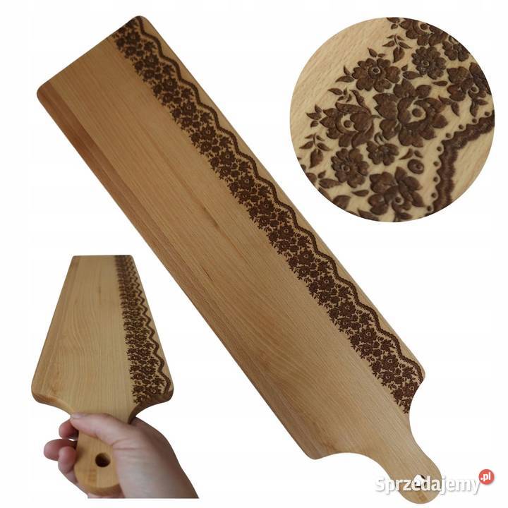 Długa Drewniana Deska do Krojenia i Serwowania małopolskie Tworkowa