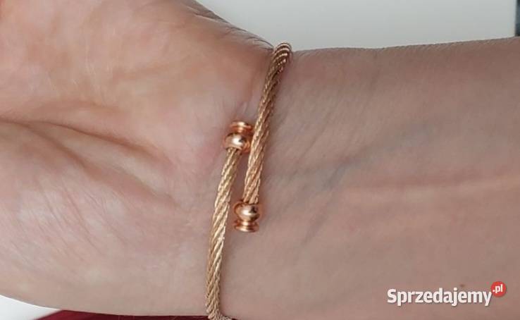 Piękny zegarek ZŁOTY bransoletka damska stal Gliwice