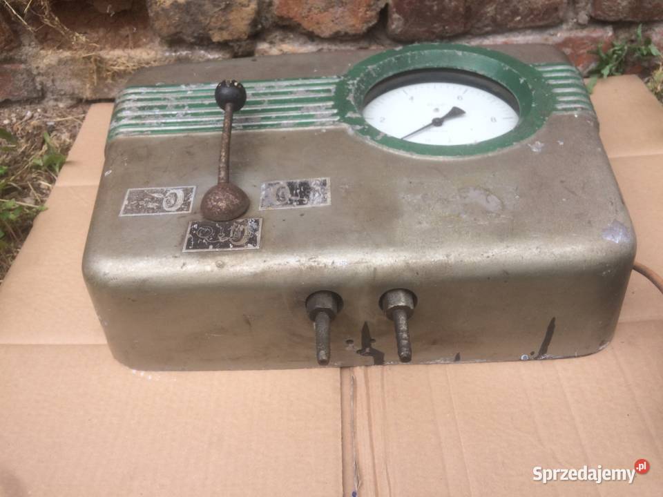 Aparat do Pompowania Opon PRL Stacja łódzkie Kutno