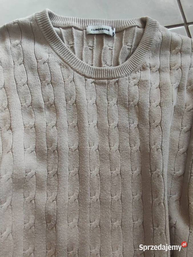 J LINDEBERG sweter damski męski casual warkocze sprzedam