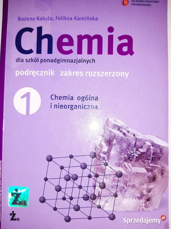 1 Chemia ogólna i nieorganiczna Zakres szkoła ponadgimnazjalna mazowieckie Warszawa