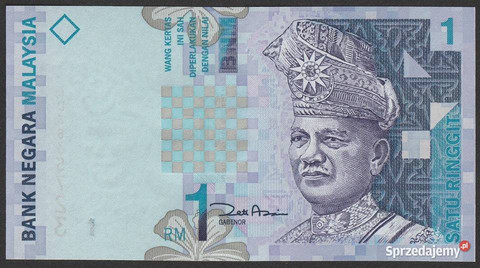 MALEZJA 1 ringgit 1998 STAN BANKOWY UNC łódzkie Łódź