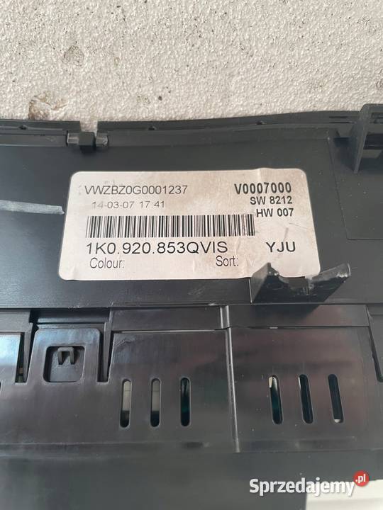 LICZNIK ZEGAR VW GOLF V PLUS 1K0920851B ŁADNY mazowieckie