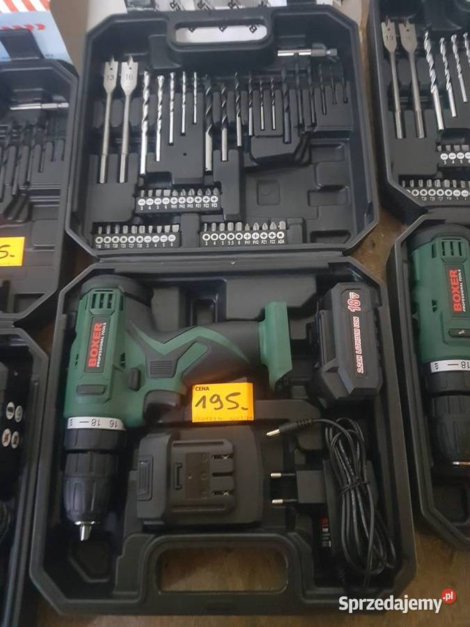 WIERTARKO WKRĘTARKA AKUMULATOROWA 18V 2XAKU 50el Elektryczne Głogowa sprzedam