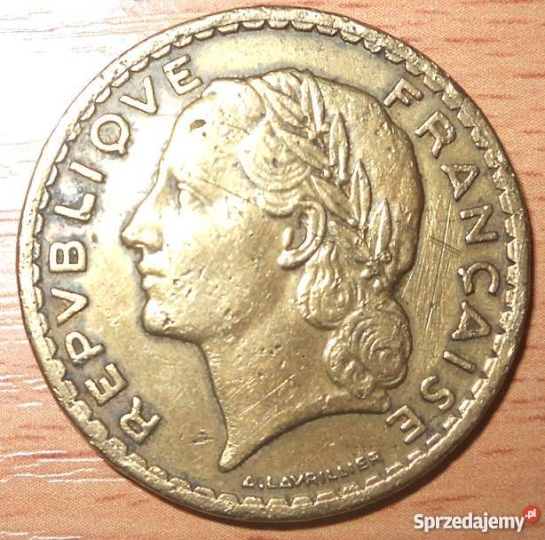 FRANCJA5 FRANCS1946 rCALUMINIUMBRONZE Legionowo