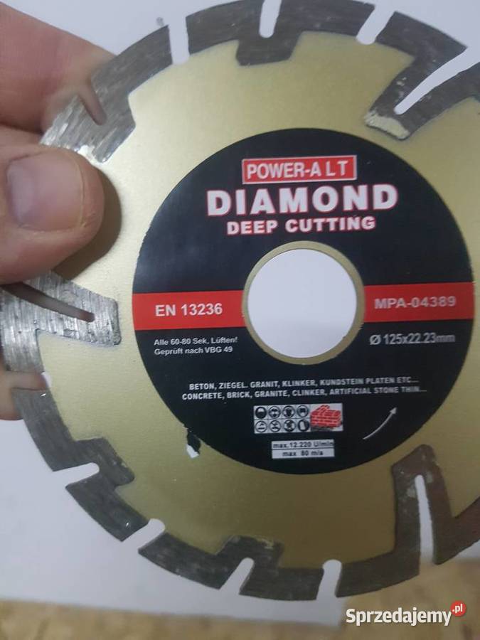 TARCZA DO BETONU DIAMENTOWA GŁĘBOKIE CIĘCIE 125 sprzedam