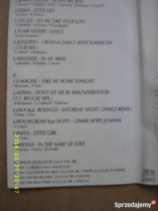 DANCE kaseta EUROBEAT HITS VOL 2 kaseta Wołów