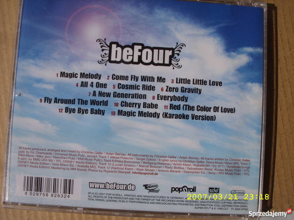 CD ALL4ONE BEFOUR 1997 R POP N ROLL Wołów