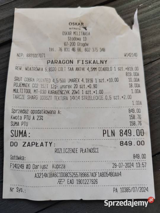 Wiatrówka Umarex Colt SAA Peacemaker Rembieszów