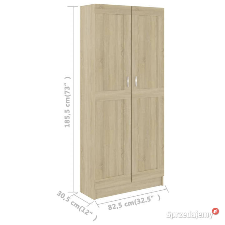 Szafka dąb sonoma 825x305x1855 materiał