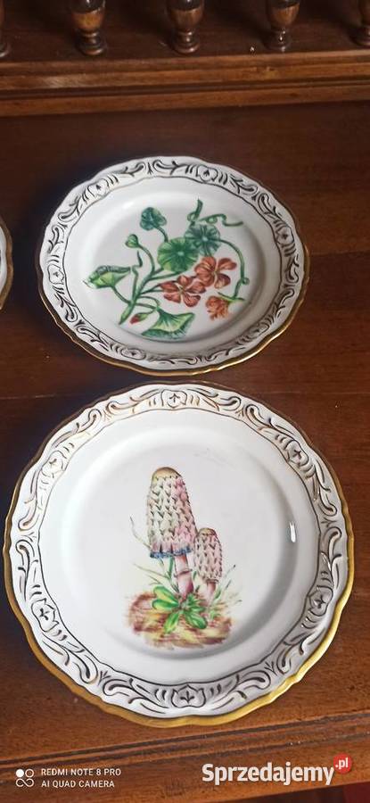 Talerzyk deserowy z ręcznie malowanymi dekorami Gdańsk sprzedam