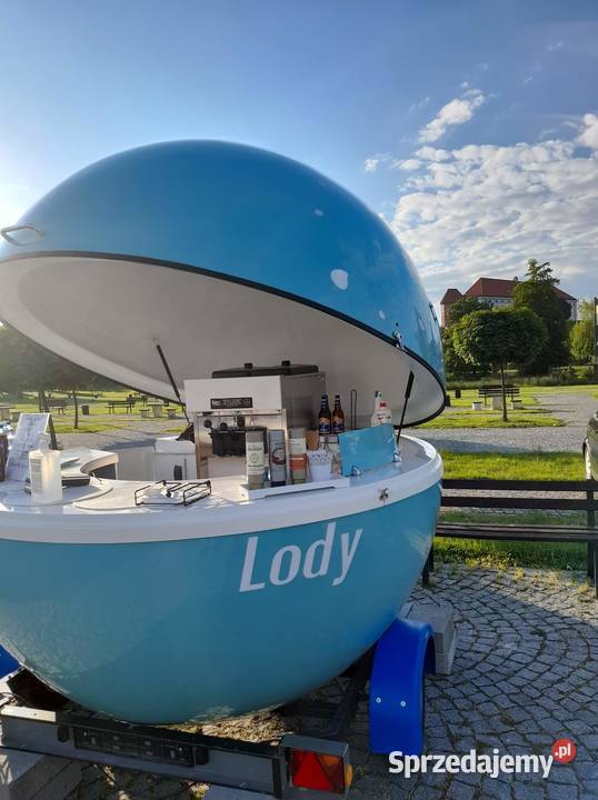 Przyczepa gastronomiczna Lodziarnia Kula gastronomiczne Sandomierz