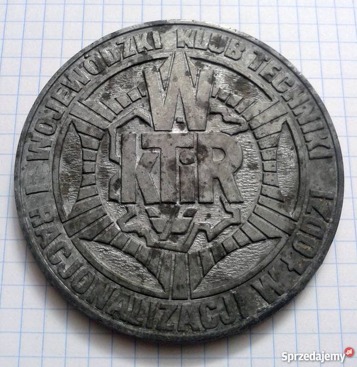MEDAL 20 LAT DZIAŁALNOŚCI WKTIR W ŁODZI Militaria