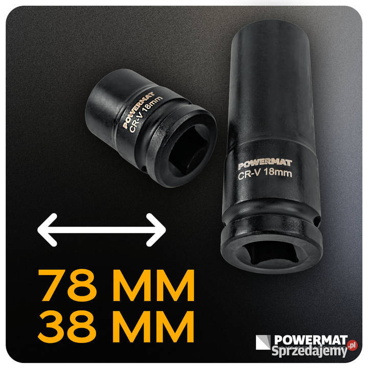 nasadki udarowe hex 12 crv 35 38mm 78mm śląskie