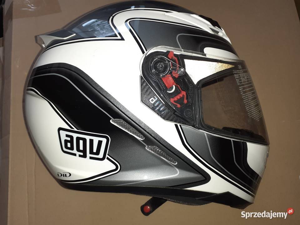 Kask agv stealth sv e2205 biało czarny Piotrków Trybunalski