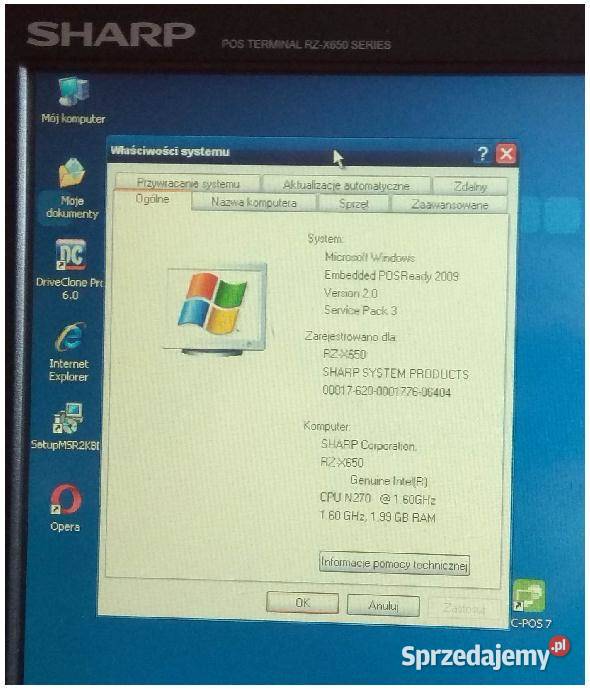 Terminal POS Sharp RZX650 2GB dolnośląskie Góra