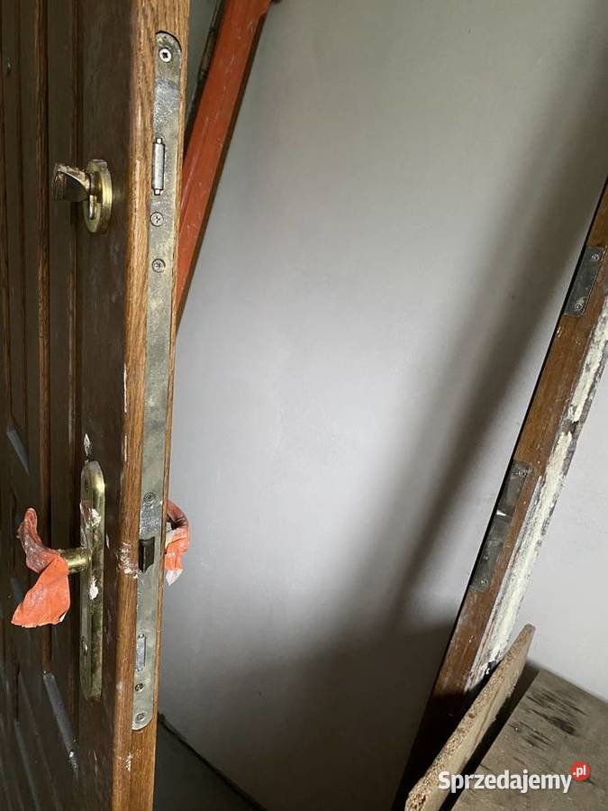 Drzwi dębowe zewnętrzne 99 x 209 Dębica sprzedam