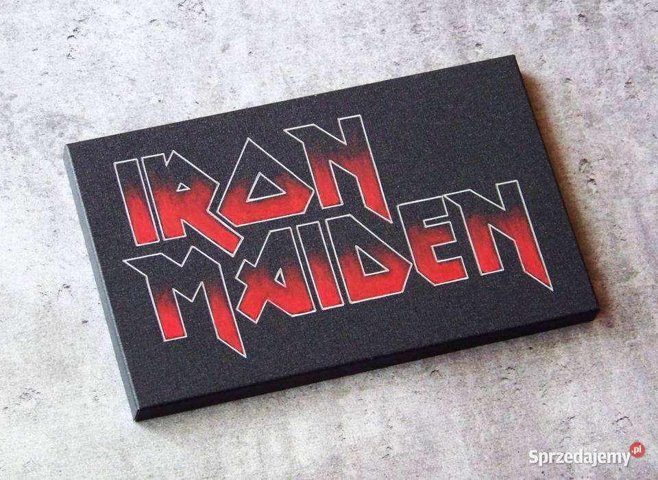 Iron Maiden Obrazek logo ręcznie grawerowane Sandomierz