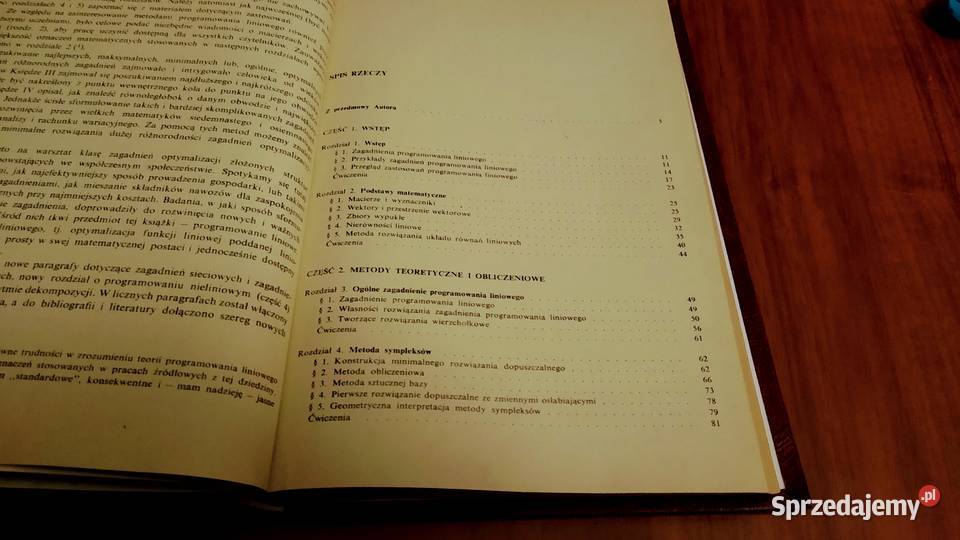 Programowanie liniowe metody i zastosowania Saul sprzedam