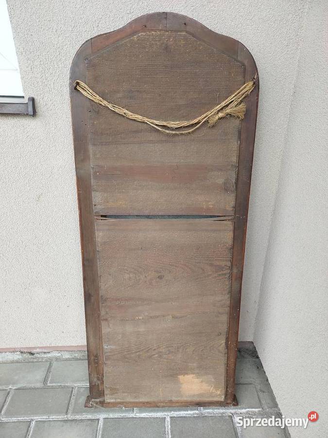 Zabytkowe lustro Biedermeier do renowacji F074 Meble Tczew