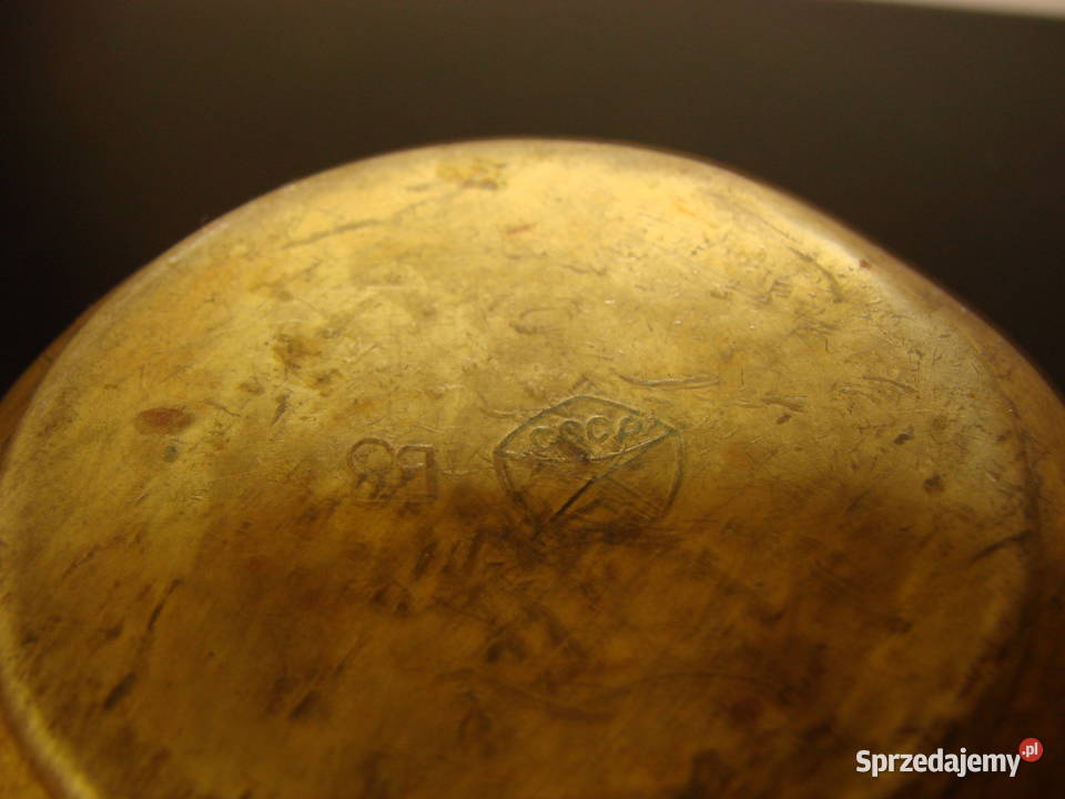 mosiężny wazonik CCCP Pruszcz Gdański