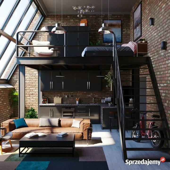 NOWOCZESNA ANTRESOLA LOFT STYL JAPANDI Kraków