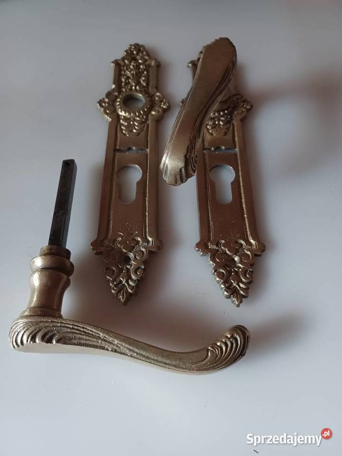 Klamki i szyldy mosiężne Poznań sprzedam