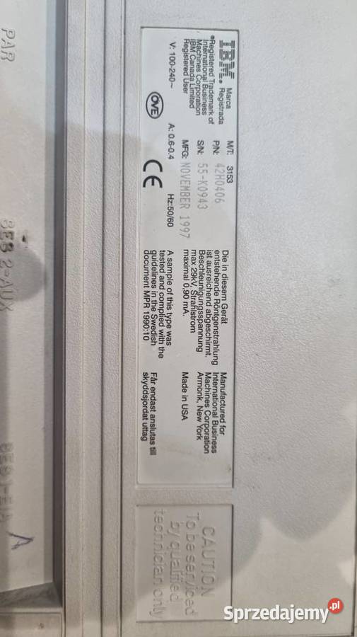 Retro terminal IBM InfoWindow II 3153 IBM/Lenovo Opole