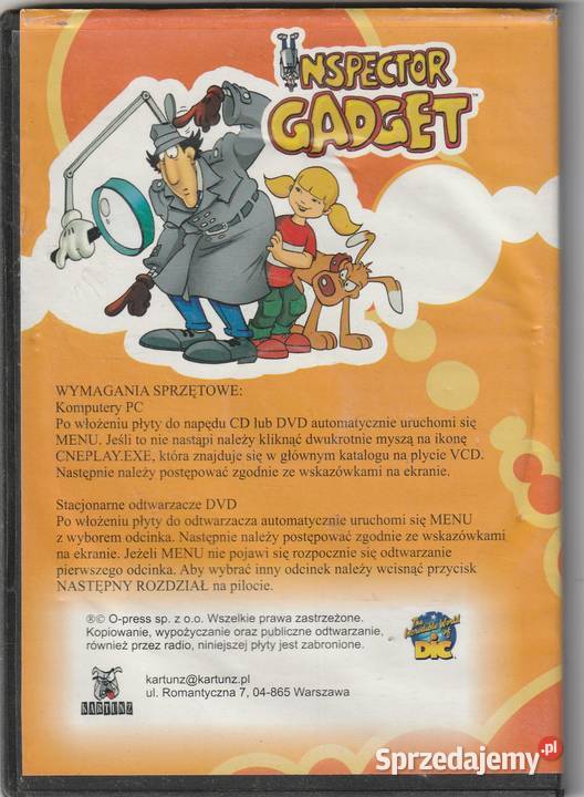 Inspector Gadget 1gadget w cyrku 2 amazonia DVD Pruszków sprzedam