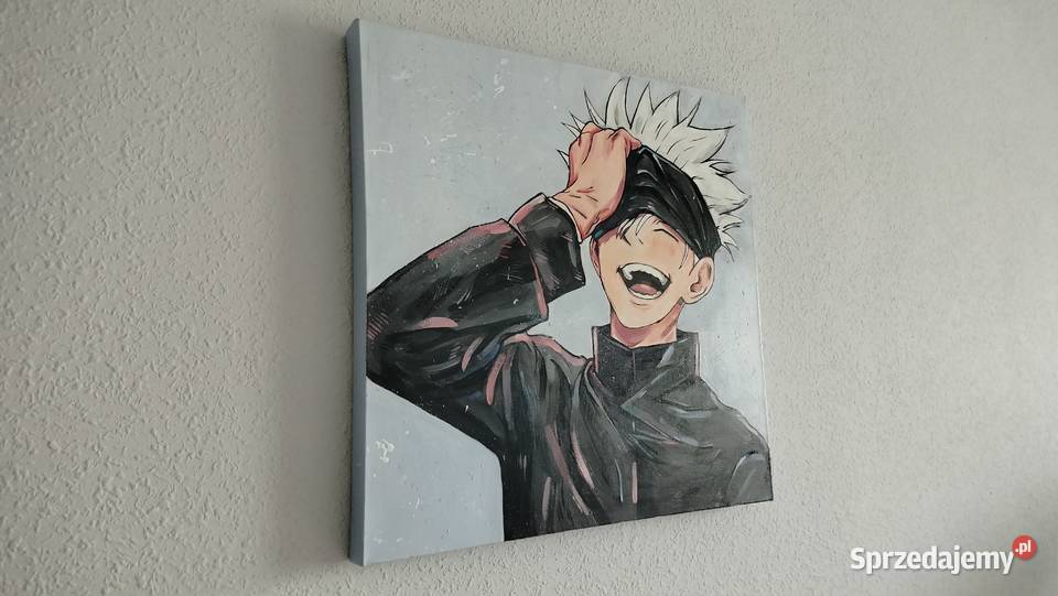 Obraz anime Gojo Satoru Jujutsu Kaisen 50x50 mazowieckie Radom