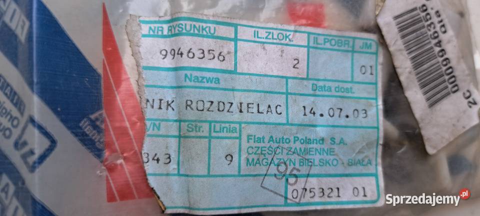 Palec rozdzielacza zapłonu 9946356 FIAT LANCIA Rozdzielacze Luzino