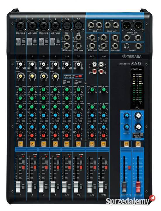 Yamaha MG12 mikser dźwięku Wzmacniacze i pokrewne Suchań