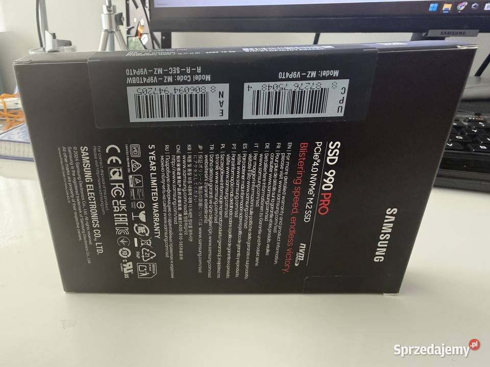 Nowy Dysk Samsung 990 Pro 4TB Rumia sprzedam