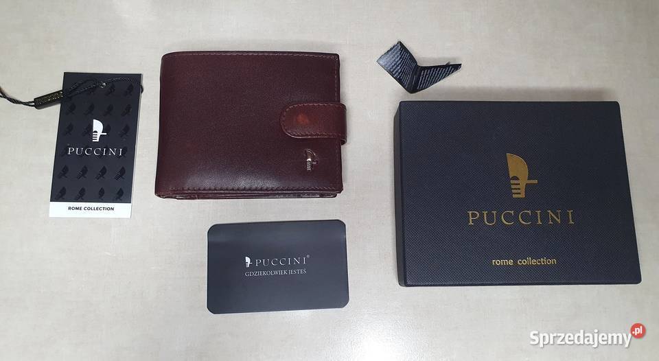 Portfel męski skórzany Puccini NOWY