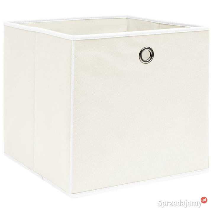 Pudełka 4 białe 32x32x32 tkanina WM288349 Warszawa