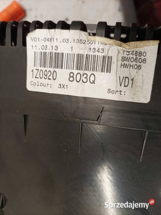 LICZNIK 1Z0920803Q 16 B 102 Skoda Octavia II