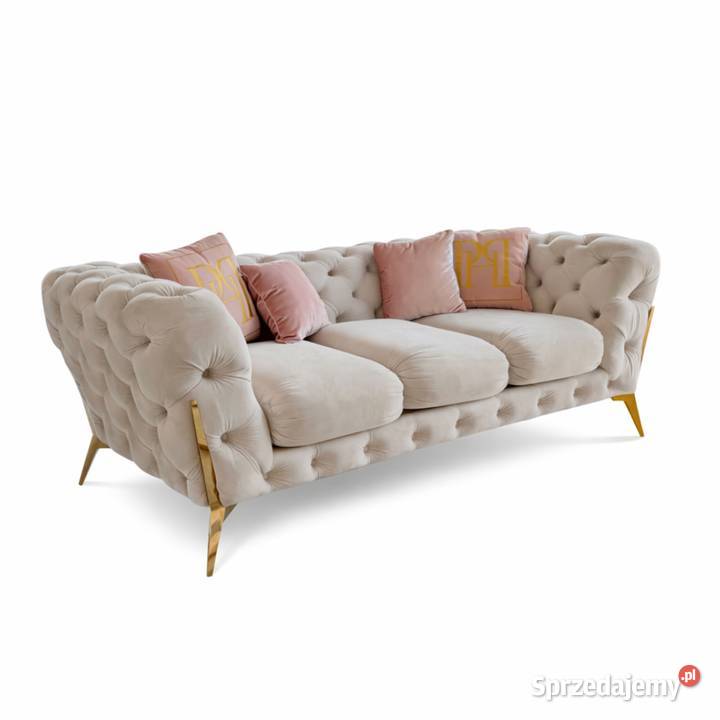 Luksusowa Luksusowa Sofa Glamour DIVA GOLD 235 mazowieckie Warszawa