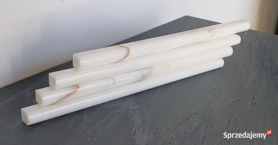 Wałek marmurowy drkoracyjny ścienny Bianco Dom i Ogród Bielawa