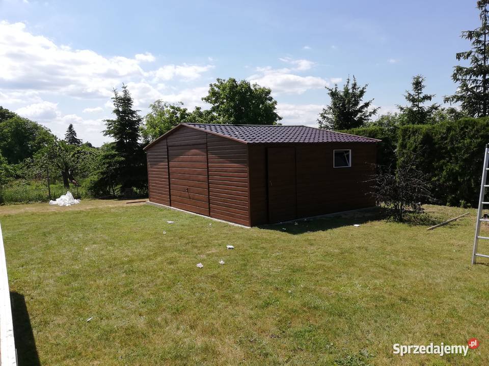 184 Garaż Blaszany Drewnopodobny Garaze Blaszane podlaskie Łomża sprzedam