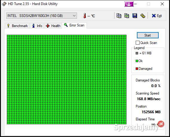 Dysk SSD Intel 320 160GB 25 MLC SSDSA2BW160G3H Poznań