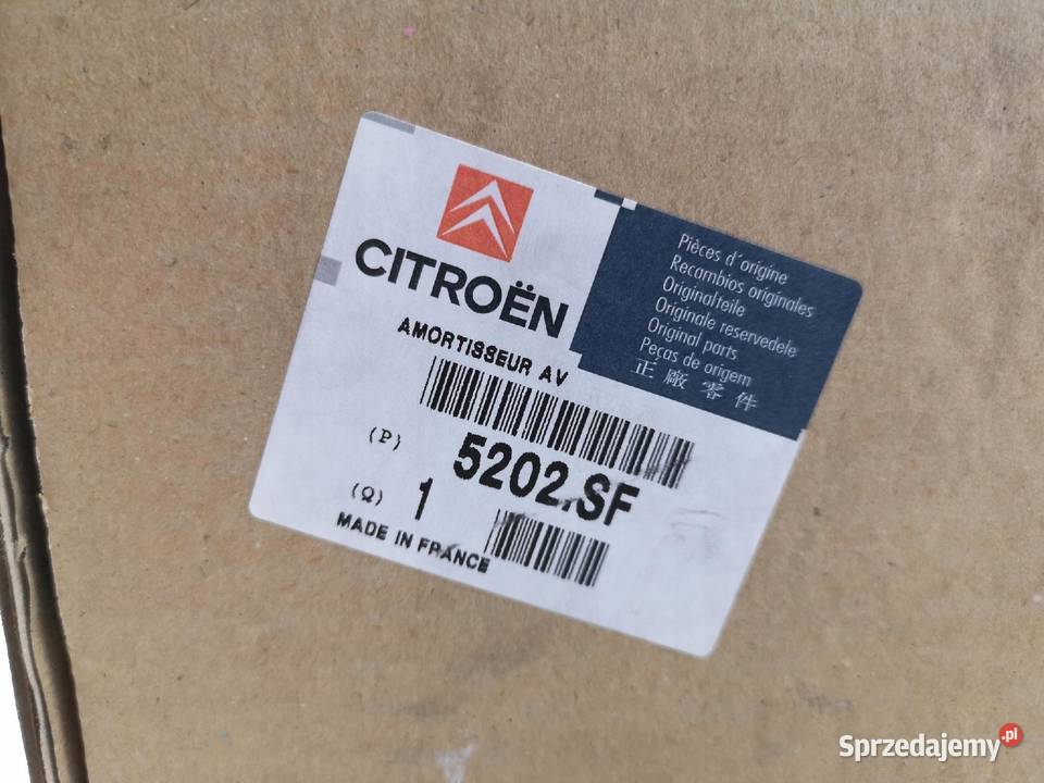 AMORTYZATOR PRAWY PRZÓD CITROEN C1 PEUGEOT 107 sprzedam