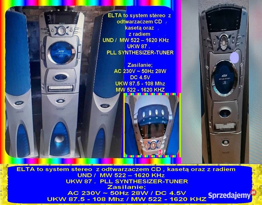 ELTA stereo 2460 odtwarzaczemkaseta radio Wiśniowa Góra