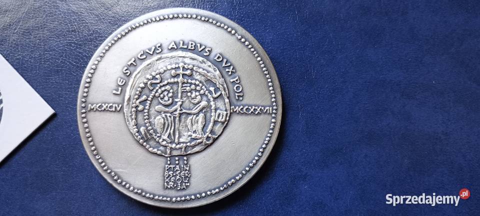 Stare monety Medal Leszek Biały seria królewska podkarpackie Lesko