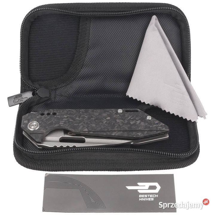 Nóż składany Bestech Shodan Grey Titanium Carbon Akcesoria, narzędzia i noże Warszawa