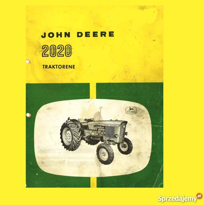 John Deere 2020 instrukcja obslugi ciągnik Kielce