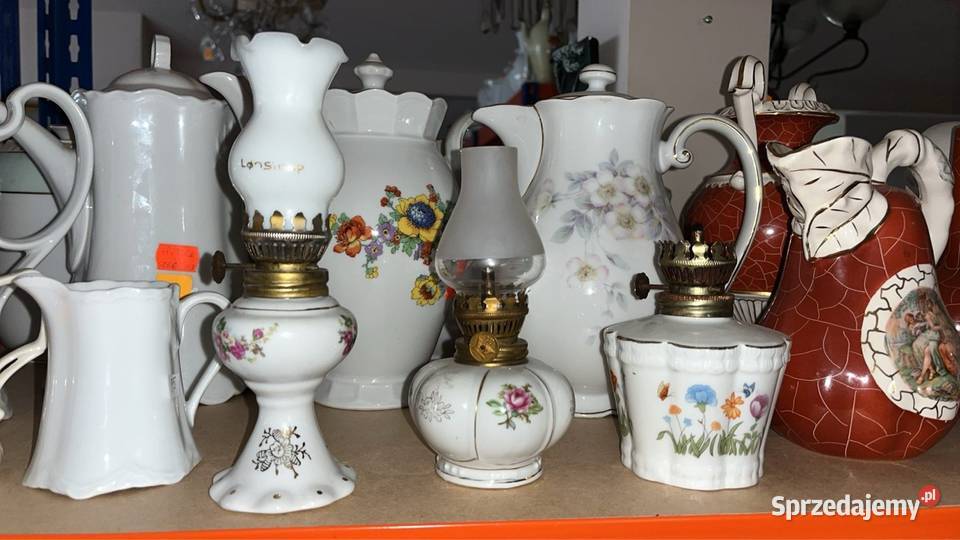 Lampka miniaturka Z knotem Z kloszem Gdańsk sprzedam