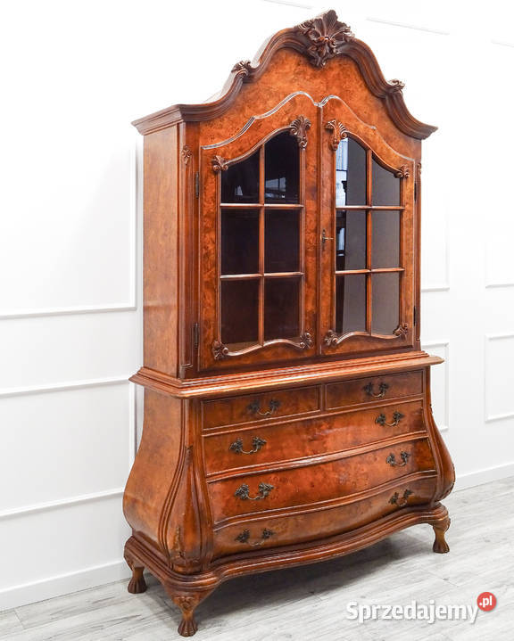 Stylowa Solidna Wysoka WITRYNA ORZECH NeoBarok Kalisz