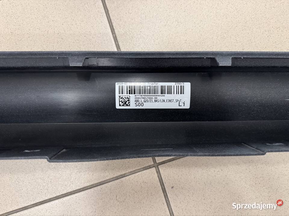 Próg lewy nakładka BMW 3 G20 Mineral White A96 osobowe
