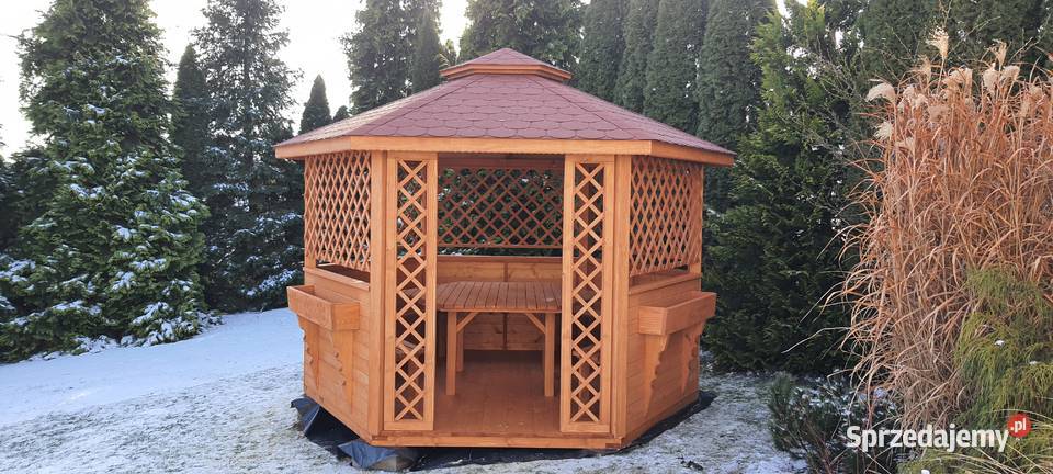 Altana altany ogrodowe sześciokątne wiaty Domki Maków Podhalański