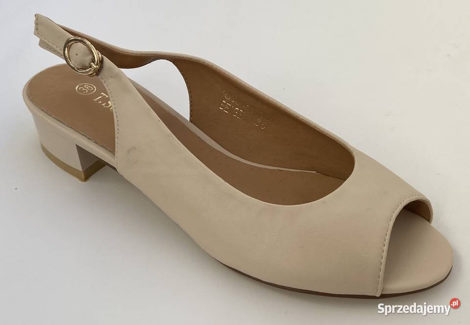 Beżowe damskie czółenka rozmiar 37 IGC81G1360 Żyrardów
